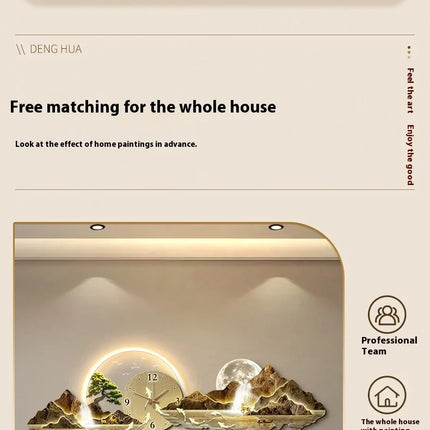 Large Illuminated Wall Clock Silent Nordic European Luxury Art Wall Clock Design Modern Orologi Da Parete Home Decoration