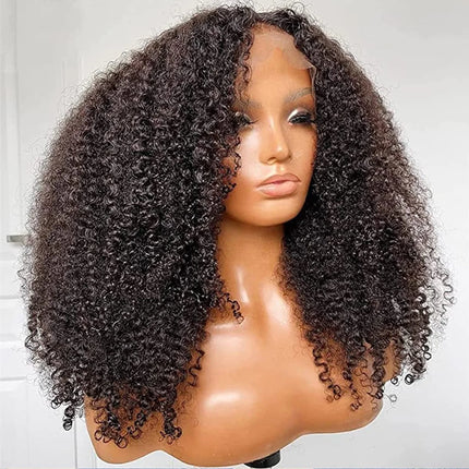 13x4 Kinky Curly Lace Front Wigs for Women Human Hair Pre Plucked With Baby Hair Transparent Lace Frontal Wigs Kinky Curly Wigs
