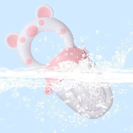 Baby Food Feeding Spoon Juice Extractor Pacifier cup Molars Baby feeding bottle Silicone Gum Fruit Vegetable Bite Eat Auxiliary