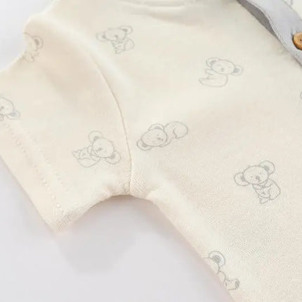 Kiddiezoom 3 Pcs Summer Fashion Cartoon Baby Boy Girl Bodysuits Soft Newborn Onesies Clothing