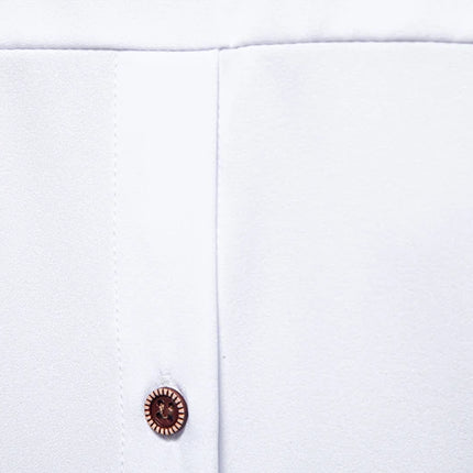 Fashion Man Stand Collar Shirt  Personality Oblique Button Irregular Long Sleeve Business Festival Hombre Mens Dress Shirts