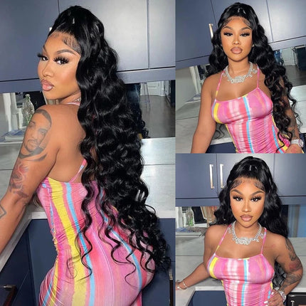 Loose Deep Wave Frontal Wig 13x6 HD Lace Frontal Human Hair Wigs For Women Brazilian 13x4 Lace Front Human Hair Wig Pre Plucked