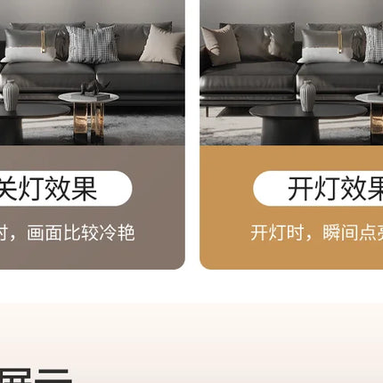 Luxury Wall Art With Built-in Clock Modern Living Room Decor 3D Wall Lamp Creative Sofa Background Painting Home Wall Decor