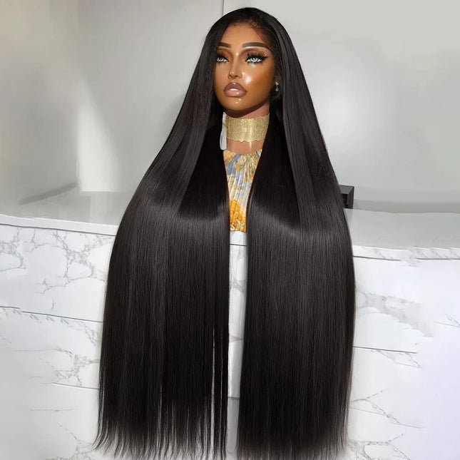 38 42 48 Inch 13x6 HD Transparent Bone Straight Lace Front Wigs 300 Density Straight Lace Front Wigs Brazilian Human Hair Wigs