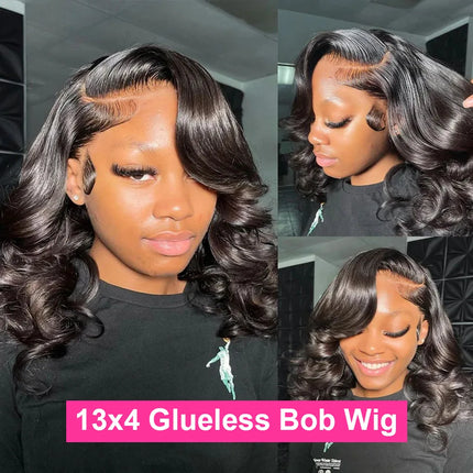 Cexxy Bob Wig Body Wave 13x4 Glueless Wigs Human Hair Short Human Hair 7x5 Glueless Wigs Human Hair Brazilian Wig For Women