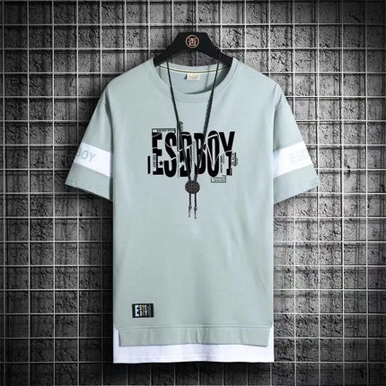 Summer Casual Graphics T Shirts For Men Japan Fashion Streetwear Print T Shirt  Harajuku Short Sleeve Tops Tees Men Clothing