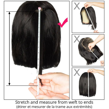 Highlight Colored 13x4 Lace Bob Wig Pre Plucked Peruvian Remy Straight Human Hair Wigs For Women Ombre Short Bob Wig