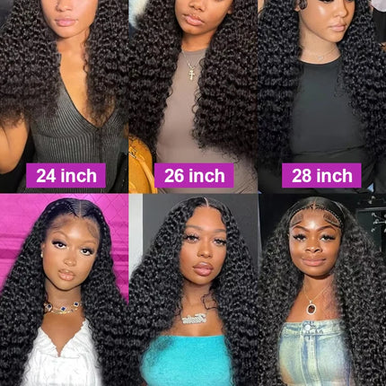 13x6 Water Wave Hd Lace Front Wig Pre Cut Lace PrePlucked 7x5 13x4 Wear Go Glueless Curly Human Hair Wigs For Women 200 Density