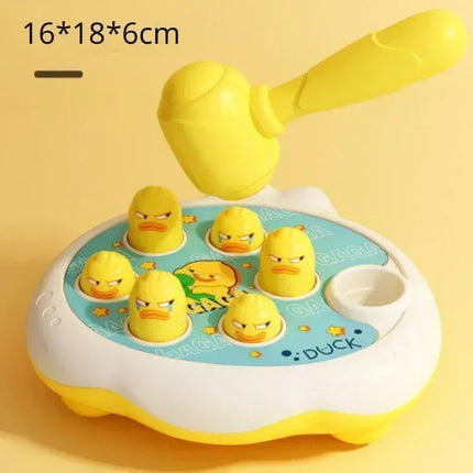 Duck/Frog/Pig Baby Toy Montessori Learning Game Educational Puzzle Gift for 12 24 Months Toddler Boy/Girl with Hammer
