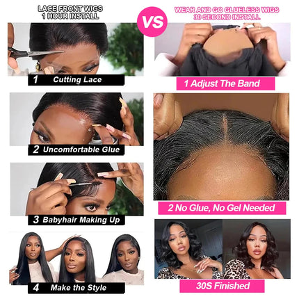 Cexxy Bob Wig Body Wave 13x4 Glueless Wigs Human Hair Short Human Hair 7x5 Glueless Wigs Human Hair Brazilian Wig For Women