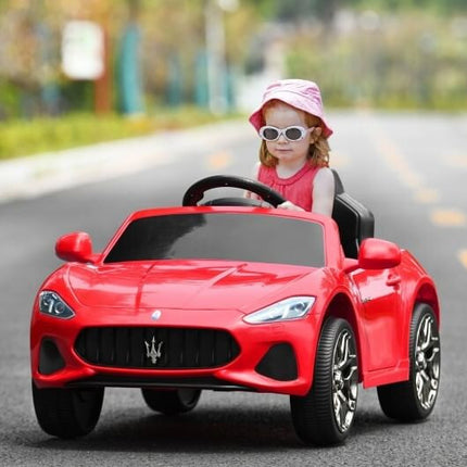 12V Kids Ride-On Car with Remote Control and Lights-Pink-5