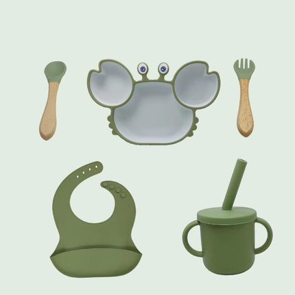 Silicone Baby Suction Plate Set – Cute Animal Design & Non-Slip Feeding Dish