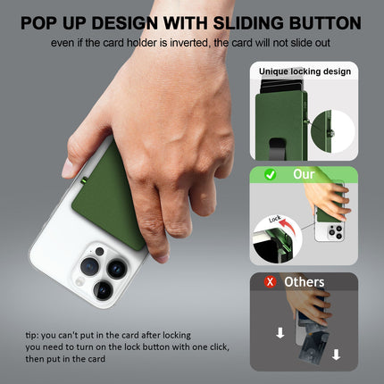 Minimalist Pop up Wallet with Money Clip, All Aluminum Slide Rfid Slim Card Holder-3