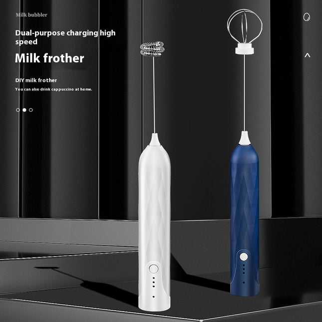 Electric Milk Frother Handheld Egg Beater