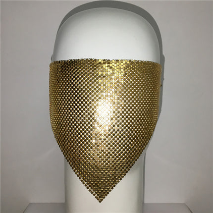 Metallic Mesh Party Mask – Elegant European Style