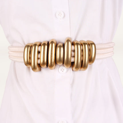 Classic Round Buckle Women’s Belt – Chic & Versatile