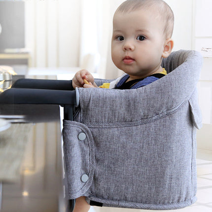 Portable Baby Highchair Dining Seat – Foldable Travel Feeding Chair with Safety Belt