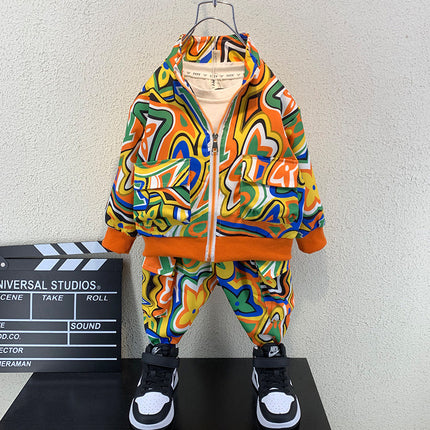 Girls’ Cotton Two-Piece Shirt & Pants Set – Long Sleeve Casual Outfit