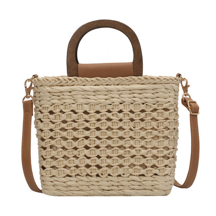 Woven Horizontal Square Handbag – Elegant & Functional