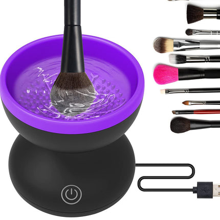 Electric Makeup Brush Cleaner Machine Portable Automatic USB Cosmetic Brush Cleaner Tools For All Size Beauty Makeup Brushes Set