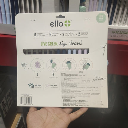 Pailles en acier inoxydable et silicone recyclables