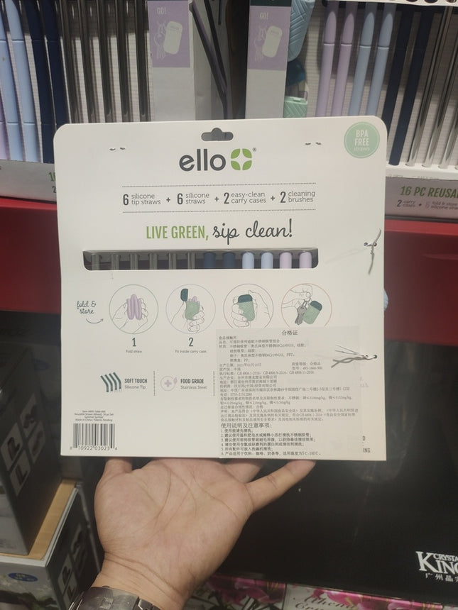 Recyclable Silicone Stainless Steel Straws