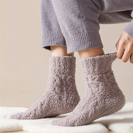 Winter Warm Fuzzy Coral Fleece Unisex Socks