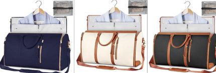 Convertible Travel Duffle & Suit Tote Waterproof Cowhide Utility  Curated by LUNVERO