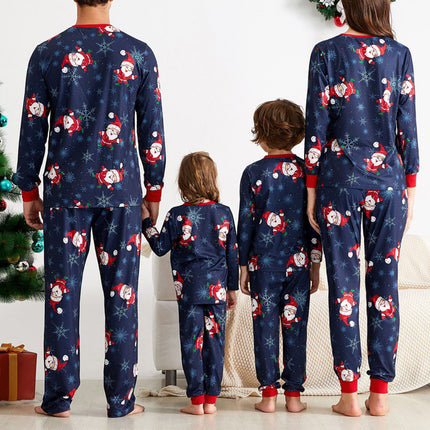 Christmas Parent-Child Long Sleeve Cotton Suit – Comfortable Home Wear for All