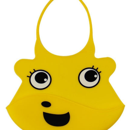 Monster Design Waterproof Silicone Baby Bib – Fun & Mess-Free Feeding