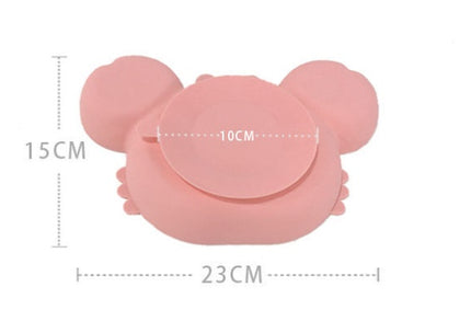 Silicone Baby Suction Plate Set – Cute Animal Design & Non-Slip Feeding Dish