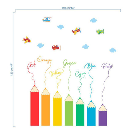 Cartoon PVC Baseboard Wall Sticker – Medium Size