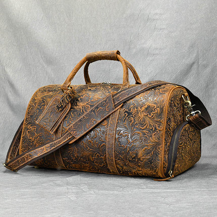 Heritage Solace: Vintage Style Satchel in Crazy Horse Leather