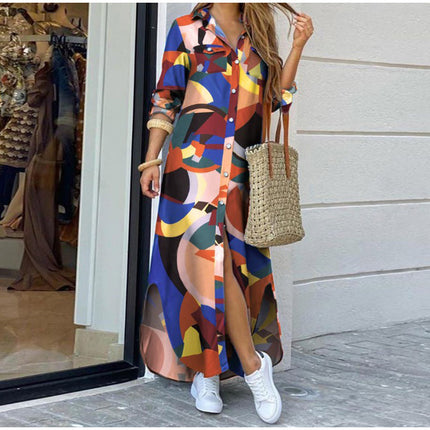 Fashion Women Sexy Shirt Long Skirt Dress