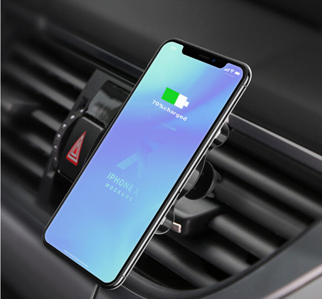QI Magnetic Car Mount Wireless Charger