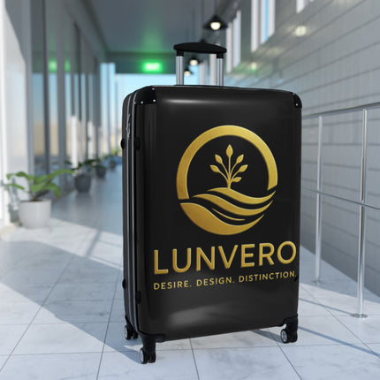 ✨ LUNVERO Luxury Luggage Suitcase Black & Gold Set (S + M + L)