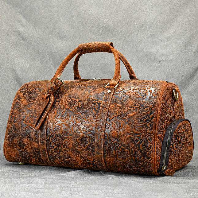 Heritage Solace: Vintage Style Satchel in Crazy Horse Leather
