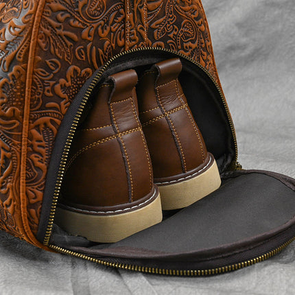 Heritage Solace: Vintage Style Satchel in Crazy Horse Leather