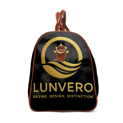 LUNVERO Black & Gold Waterproof Durable Travel Bag