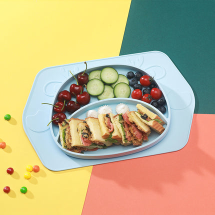 Silicone Baby Suction Plate Set – Cute Animal Design & Non-Slip Feeding Dish