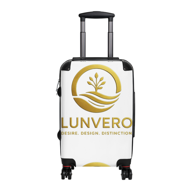 ✨LUNVERO Luxury White & Gold Set (S + M + L) Travel Suitcase  for  Vacation, Business Trips