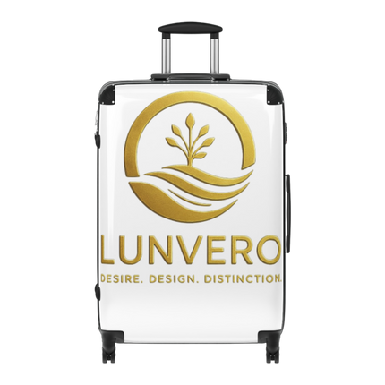 ✨LUNVERO Luxury White & Gold Set (S + M + L) Travel Suitcase  for  Vacation, Business Trips