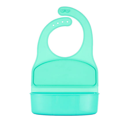 3D Waterproof Baby Bib – Adjustable Soft Plastic Feeding Apron