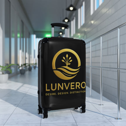 ✨ LUNVERO Luxury Luggage Suitcase Black & Gold Set (S + M + L)