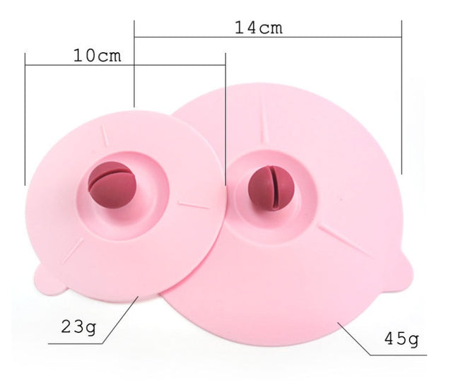 Silicone Cup Lid Silicone Suction Lids With Cat Ears Little Bowl Lids Cute Kitten Shaped Mug Covers To Keep Dusts Bugs Out Of Your Coffee & Tea