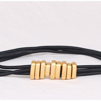 Classic Round Buckle Women’s Belt – Chic & Versatile