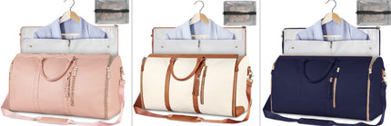 Convertible Travel Duffle & Suit Tote Waterproof Cowhide Utility  Curated by LUNVERO