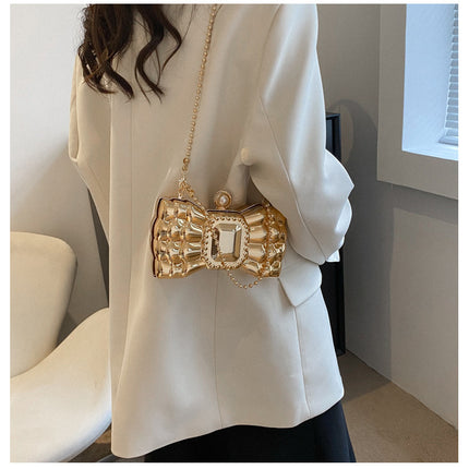 Acrylic Bow Chain Handbag – Elegant, Trendy & Versatile