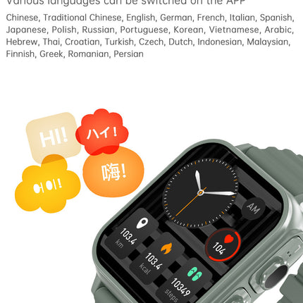 N22 Earphone Watch Two-in-one Sitting Heart Rate Health Monitoring Multi-sport Mode Smart Watch