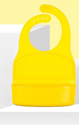 3D Waterproof Baby Bib – Adjustable Soft Plastic Feeding Apron